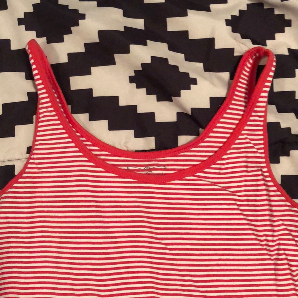 Pink and white stripes Maternity Tank top Size L